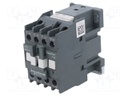 Contactor: 3-pole; NO x3; Auxiliary contacts: NO; 230VAC; 12A; DIN