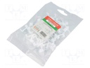 Holder; white; Application: for flat cable; with a nail; H: 8.2mm