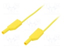 Test lead; PVC; 0.5m; yellow; 16A; 1kV; Cond.cross sec: 0.75mm2