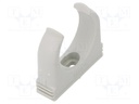 Bracket; ØBraid : 39.2mm; polypropylene; Colour: light grey