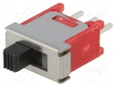 Switch: slide; Pos: 2; SPDT; 3A/120VAC; 3A/28VDC; ON-ON; -30÷85°C