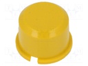 Button; round; yellow; Application: MEC1625006,MEC3FTH9; Ø9.6mm