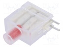 LED; in housing; red; 3.9mm; No.of diodes: 1; Lens: diffused,red