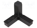 Mounting coupler; for profiles; Mat: polyamide; -30÷100°C; I: 77mm