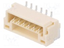 Socket; wire-board; male; GH; 1.25mm; PIN: 6; SMT; 50V; 1A; horizontal