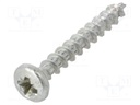 Screw; SPAX®; 4x30; Head: cheese head; Pozidriv; steel; zinc; BN: 615