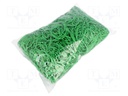 Rubber bands; Width: 1.5mm; Thick: 1.5mm; rubber; Colour: green