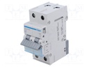 Circuit breaker; 230/400VAC; Inom: 20A; Poles: 2; DIN; Charact: C