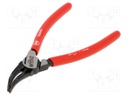 Pliers; internal circlip; Ring: external; Pliers len: 140mm