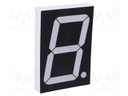 Display: LED; 7-segment; 56mm; 2.3"; No.char: 1; green; 20mcd; anode