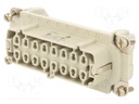 Connector: HDC; contact insert; female; C146,heavy|mate E; PIN: 16