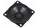 Loudspeaker; 10W; 8Ω; 84.4x84.4x40mm; 88÷20000Hz; Ø: 87mm; IP64