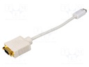 Adapter; D-Sub 15pin HD socket,DVI mini plug