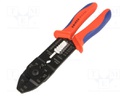 Tool: for crimping; non-insulated terminals,wire cutting; 230mm