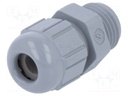 Cable gland; PG7; IP68; Mat: polyamide; dark grey