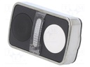 Switch: double; Stabl.pos: 1; 22mm; white/black; IP66; Pos: 2; Ø22mm