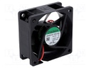 Fan: DC; axial; 12VDC; 60x60x25mm; 32.76m3/h; 22dBA; slide bearing