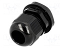 Cable gland; PG16; IP68; Mat: polyamide; black; UL94V-2; 17.3mm