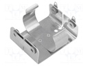 Holder; Mounting: screw; Size: C,R14; Batt.no: 2; aluminium