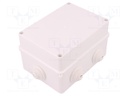 Enclosure: junction box; X: 118mm; Y: 157mm; Z: 94mm; wall mount