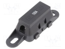 Fuse acces: fuse holder with cover; 100A; screw; Leads: M5 screws