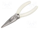 Pliers; half-rounded nose; 160mm