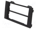 Radio mounting frame; Iveco; 2 DIN; black