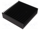 Heatsink: extruded; grilled; black; L: 150mm; W: 160mm; H: 40mm