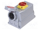 Connector: AC supply 3-phase; socket; female; 63A; 400VAC; IP67