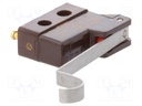 Microswitch SNAP ACTION; cam follower lever,with lever; SPDT