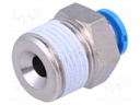 Push-in fitting; straight; Input thread: R 3/8" external; 6mm