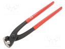 Concreters nippers; end,cutting