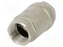 Check valve; acid resistant steel AISI 316; PTFE; max.16bar