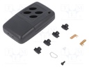 Enclosure: for remote controller; X: 44mm; Y: 74mm; Z: 18mm; ABS