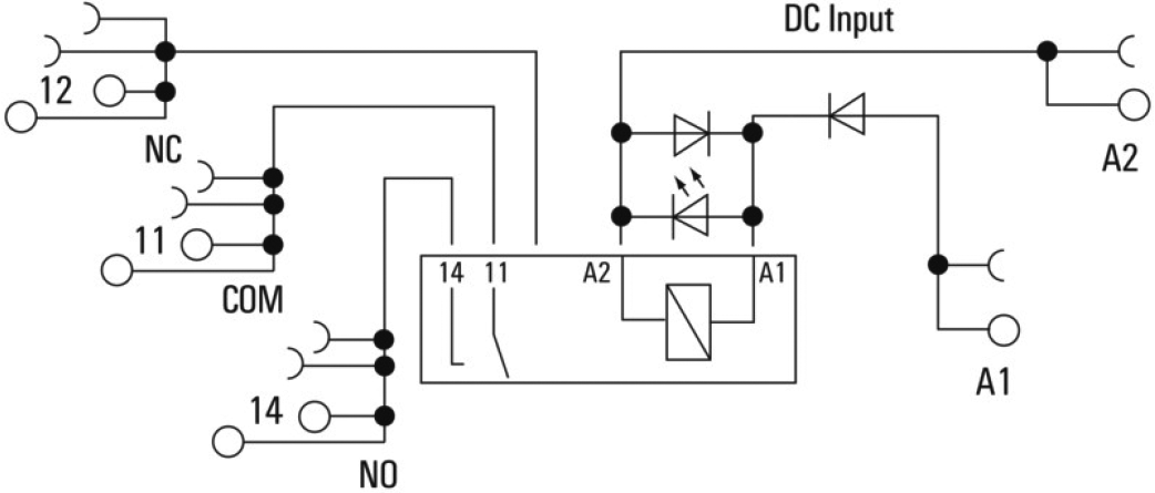 Relay: interface; SPDT; Ucoil: 230VDC; Ucntrl: 21.6÷253VDC; 16A