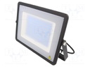 Lamp: LED flood light; 4000K; IP65; Body: black; 100W; 220/240VAC