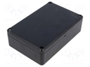 Enclosure: multipurpose; X: 81.5mm; Y: 120mm; Z: 36mm; ABS; black