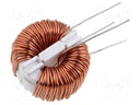 Inductor: wire; THT; 10mH; 1A; 260mΩ; -25÷120°C; 250V