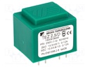 Transformer: encapsulated; 2.5VA; 230VAC; 10.5V; 10.5V; 119mA; IP00