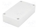 Enclosure: multipurpose; X: 65mm; Y: 115mm; Z: 30mm; aluminium; IP67