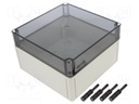 Enclosure: multipurpose; X: 180mm; Y: 182mm; Z: 110mm; TK PS; grey