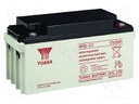 Re-battery: acid-lead; 12V; 65Ah; AGM; maintenance-free