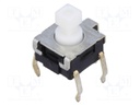 Microswitch TACT; SPST-NO; Pos: 2; 0.05A/24VDC; THT; none; 1.57N