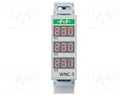 Voltmeter; digital,mounting; 80÷500V; for DIN rail mounting