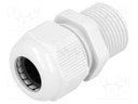 Cable gland; with long thread; M20; IP68; Mat: polyamide