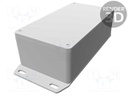 Enclosure: multipurpose; X: 66mm; Y: 121mm; Z: 39mm; 1590; aluminium