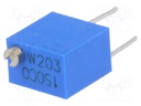 Potentiometer: mounting; vertical,multiturn; 20kΩ; 250mW; ±10%