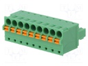 Pluggable terminal block; 3.81mm; ways: 9; straight; plug; female