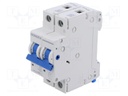 Circuit breaker; 230/400VAC; Inom: 16A; Poles: 1+N; Charact: B; IP20