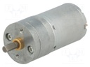 Motor: DC; with gearbox; HP; 12VDC; 5.6A; Shaft: D spring; 1030rpm